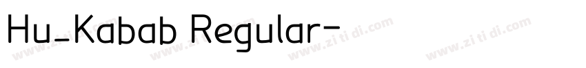 Hu_Kabab Regular字体转换